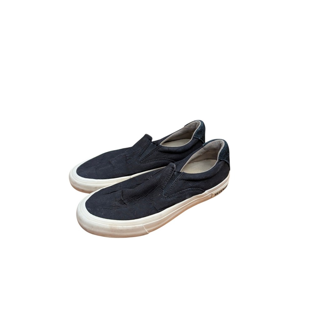 SEAVEES Women's Hawthorne Slip on Sneaker - Black - Size 7
